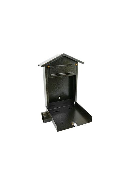 damech Mailbox, with space for newspaper, gold, B6 format, 23x7x37.5 cm,