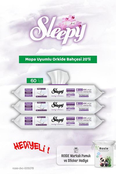 Sleepy 3 Mopa Compatible Orchid Garden 20's and Rosie Baby Cotton