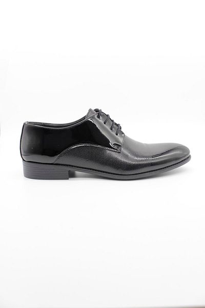 İmza Pantofi de ceremonie din piele lacuita neagra cu siret 1033250174