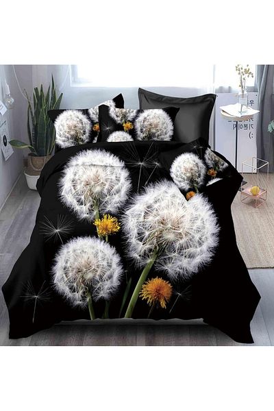 CHIRASO CHIRASO 3D Bedding Set, 4 pieces, ELASTIC Sheet 180x200+25cm, Duvet Cover 200x230cm, 2 Pillowcases