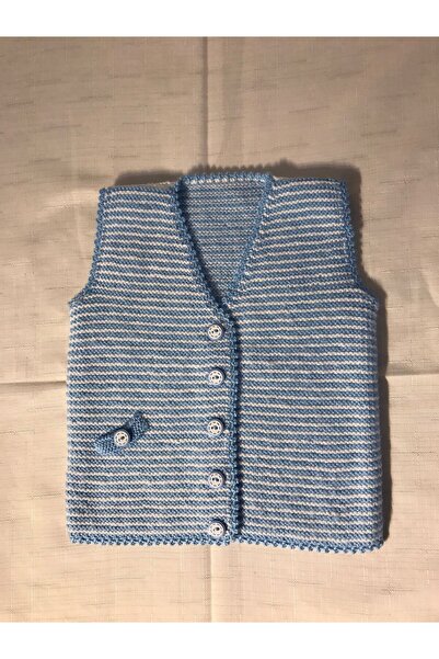 Vinezza Home Collection Vi̇nezza Home Collection Hand Knitted Baby Vest