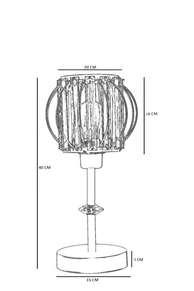 Lumexx OHRİD ESKİTME MASA LAMBASI