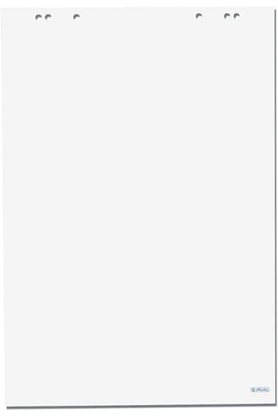 Herlitz Flipchart Refill, Material Paper, Dimension 68x99cm, 20 Sheets, Vellum