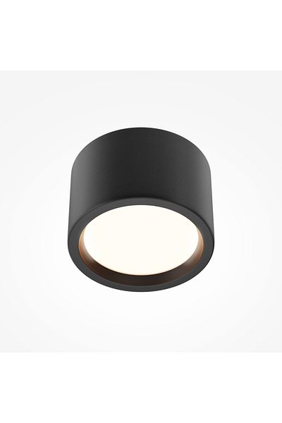 MAYTONI LED ceiling light Hydra C090CL-10W3K-B, 10W, 600lm, warm light, IP44, black,