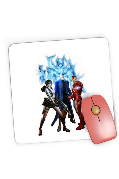 OEM Mousepad Gaming Ironman Devil May Cry Vergil Lady Demons, 21x19 см
