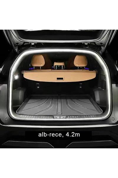 BGRJ Automotive Car LED strip trunk lighting, cool white light, 12V, universal