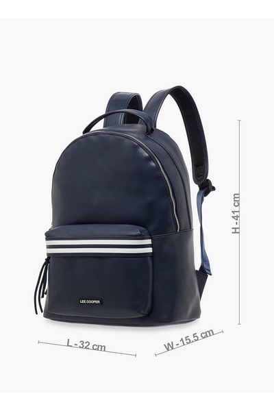 Lee Cooper Lee Cooper Solid School Backpack with Adjustable Straps and Zip Closure - 32x16x41 cm