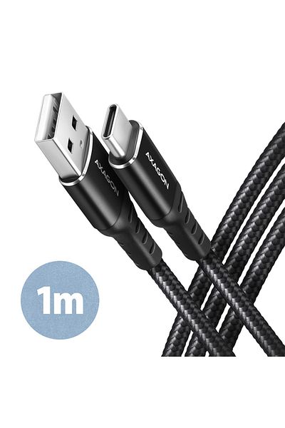 Axagon Data and charging USB 2.0 cable, 1 m | BUCM-AM10AB | USB-C to USB-A