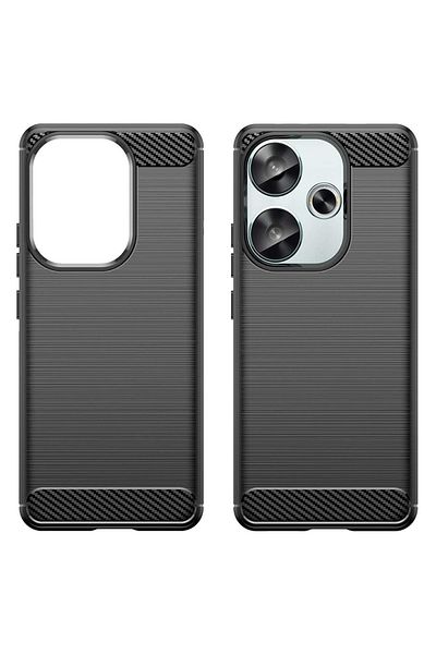 Techsuit Husă pentru Xiaomi Poco F6 - Silicon Carbon - Albastră