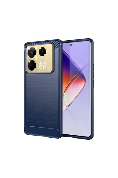 Techsuit Husă pentru Infinix Note 40 Pro+ - Silicon Carbon - Albastră