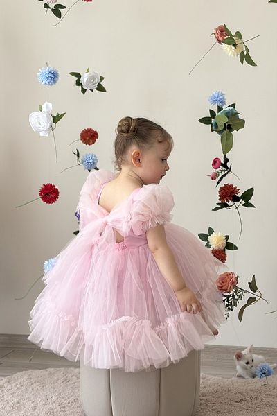ALYRA Baby Girl Dress Tulle Tutu Fluffy Birthday Party Wedding Special Occasion Bow Girls Kids Evening Dress Clothes