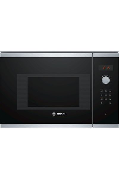 Bosch | Kuchenka mikrofalowa | BFL523MS0 | Do zabudowy | 20 L | 800 W | Stal nierdzewna/czarny