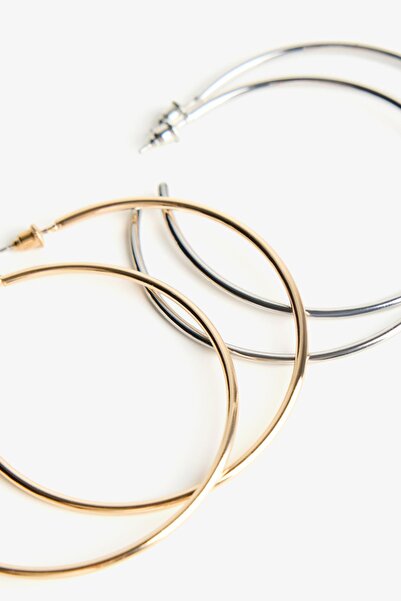 Bershka 2'li halka küpe