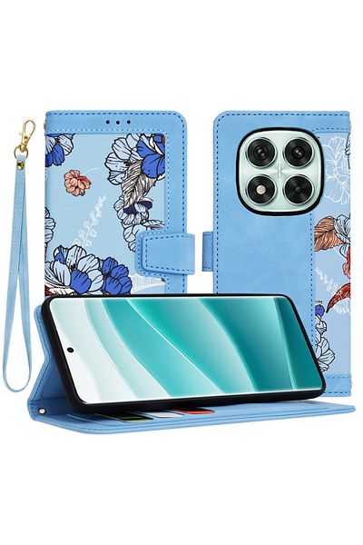Techsuit Husă pentru Xiaomi Redmi Note 14 Pro / Poco X7 - FlipCraft - Albastru Vibrant