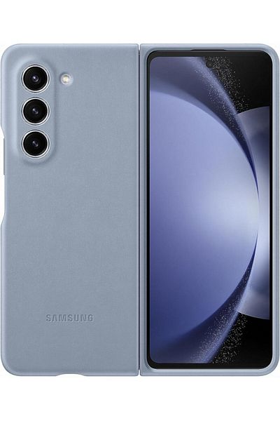 Samsung Husă din piele pentru Galaxy Z Fold5, EF-VF946PLEGWW, Albastru glacial