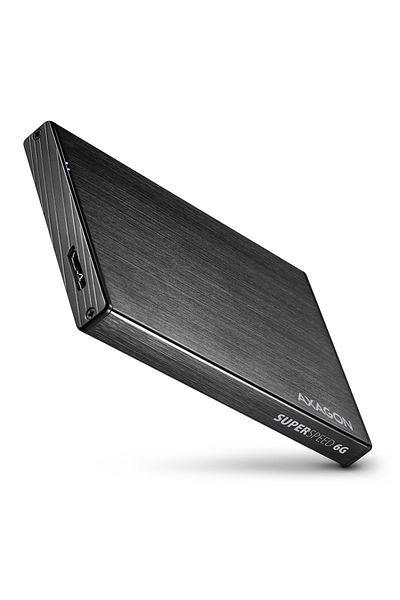 Axagon | A compact aluminum USB 3.2 Gen 1 - SATA 6G external box designed for 2.5" SSD/HDD