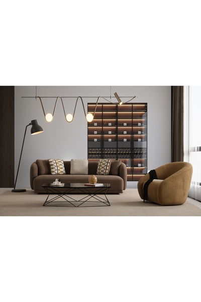 Vivense MATİZ KOLTUK TAKIMI, KAHVERENGİ