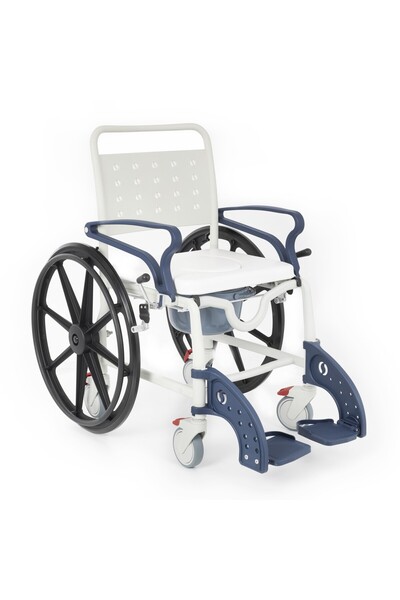 Comfort Plus DM-8088D Soft Lacivert Banyo ve Tuvalet Tekerlekli Sandalye