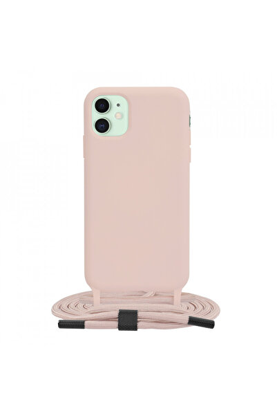 Techsuit Husă pentru iPhone 11 - Șnur Crossbody - Roz
