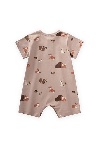 Cigit Patterned Jumpsuit 0-4 Years Mixed Animal Pattern