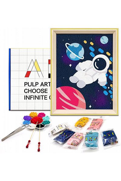 Bougimal set de lucru pentru copii, lemn/hârtie, multicolor, 20 x 30 cm