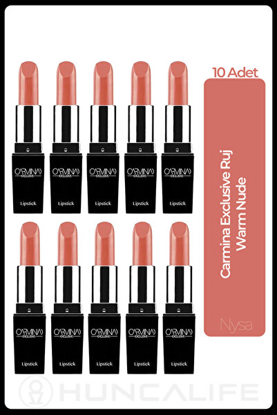Huncalife Exclusive Ruj Warm Nude - 10 Adet