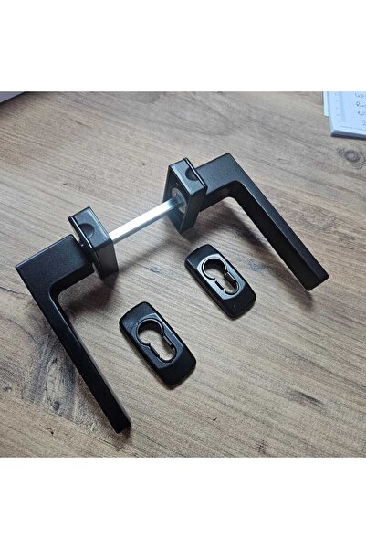 Windoform Atlas Double Sided Rosette Push Door Handle Black