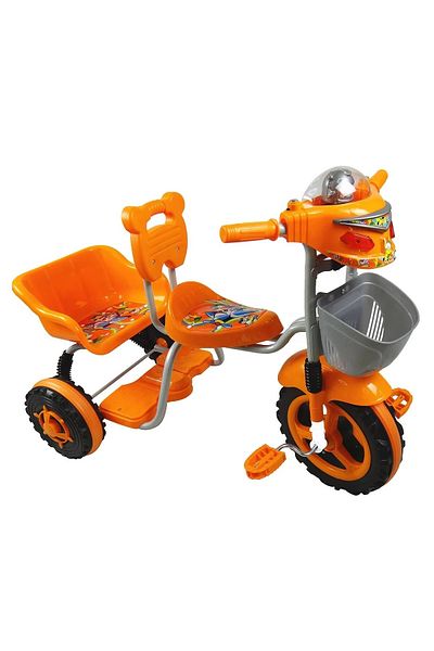 rexa Baby 3-Wheel Tricycle with Dual Seats – Tandem Ride-On Bike for Toddlers