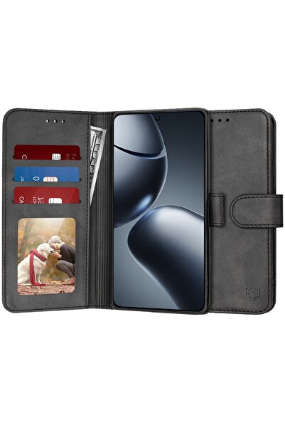 Techsuit Husă pentru Xiaomi 14T Pro - Jurnal - Negru