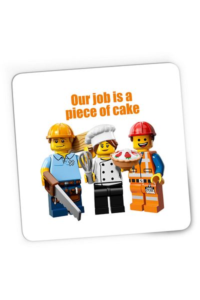 OEM Mousepad Gaming Jobs Piece of Cake Easy Delicious Food, 21x19 см