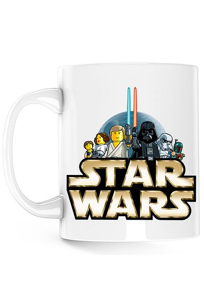 OEM Cana Star Wars Princes Darth Vader Planets Laser, alba, 330 ml