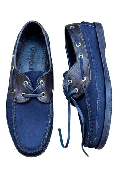 Greyybull Shoes тъмносини летни мокасини с подметка от аромат на кафе