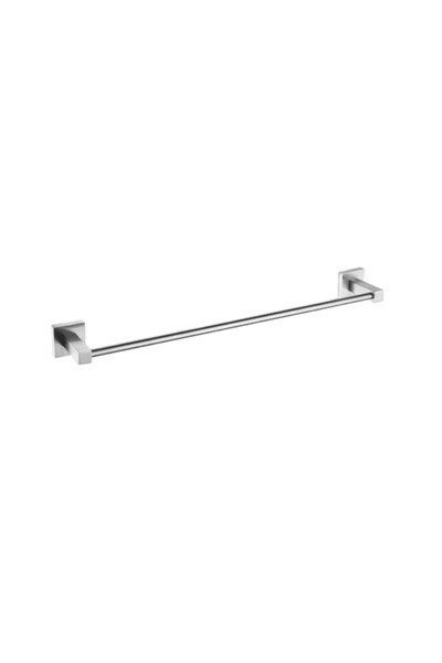 LUXXO Double Bathroom Towel Holder, Metal, Silver, 60cm, Stainless Steel