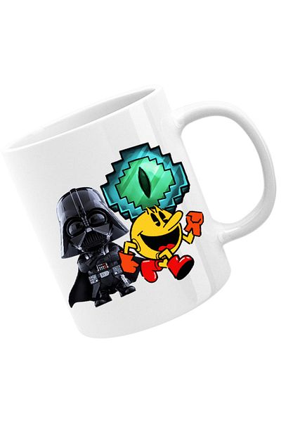 OEM Cana Pac Man Darth Vader Ender Eye Minecraft, alba, 330 ml