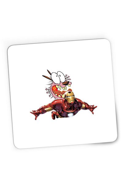 OEM Mousepad Gaming Ironman Courage Scared Fly Superhero Cartoon, 21x19 см