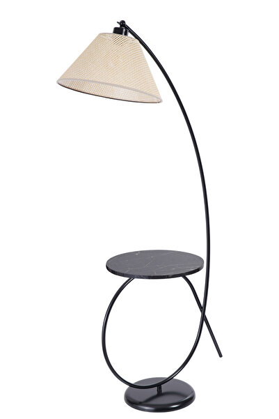 Lumexx KAYA SEHBALI SİYAH LAMBADER PRAMİT PETEK ABAJURLU