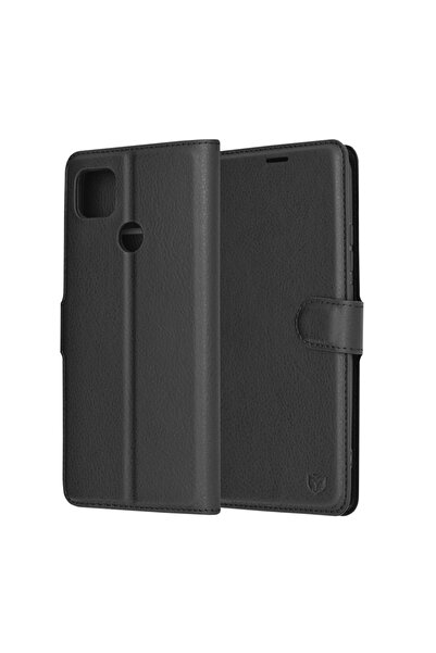 Techsuit Husă pentru Xiaomi Redmi 9C / Redmi 9C NFC - Folio din piele - Negru