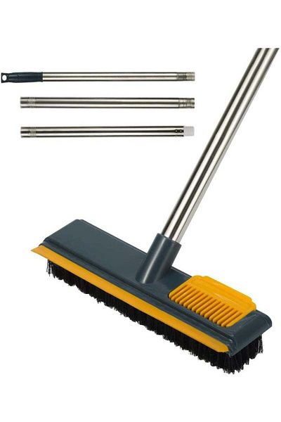 COOYA Cleaning Brush, With Squeegee and Extendable Handle for Bathroom, Bathtub and Ceramic Tile