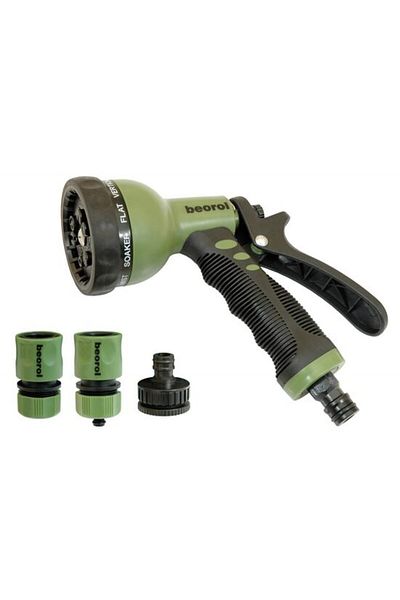 beorol Garden spray gun, shower type, 9 modes, with accessories,