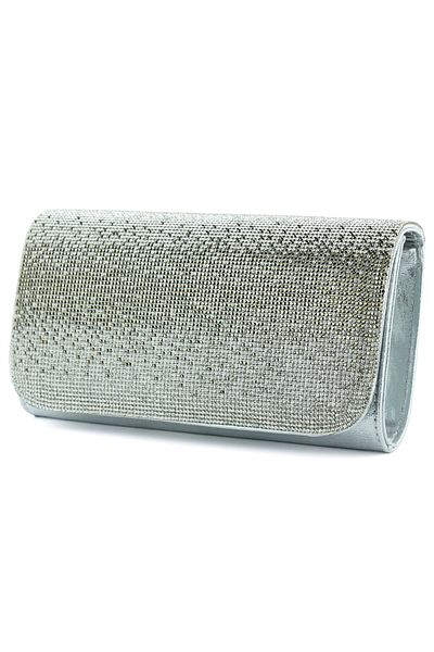Erkan Saçmacı Geantă de mână pentru rochie de seară cu clapă magnetică cu lanț de piatră de cristal Lame Gradient