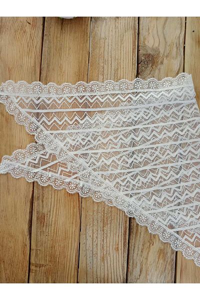 Mufincollection Self-Tie Lace Bandana – Triangle Shape, Handmade, Stylish and Elegant Accessory