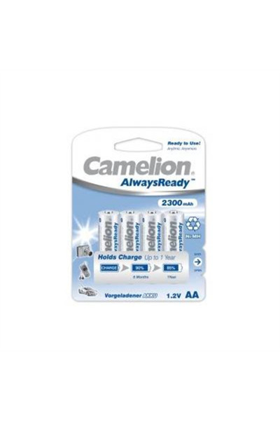 CAMELION JEWELS Camelion | AA/HR6 | 2300 mAh | Baterii AlwaysReady Ni-MH | 4 ...