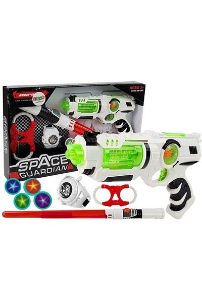 LeanToys Children's sci-fi play set, laser gun, lightsaber and accessories Guardians of the Galaxy MCT 7094