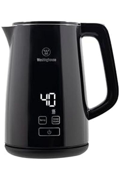 Westinghouse USA 1.7L Digital Electric Kettle – 2200W Fast Boil Variable Temperature Control - SS