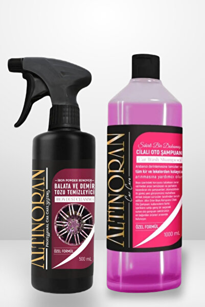 Altınoran Jant & Boya İçin Demir Tozu Sökücü 500 ml + Cilalı Oto Yıkama Şampu...