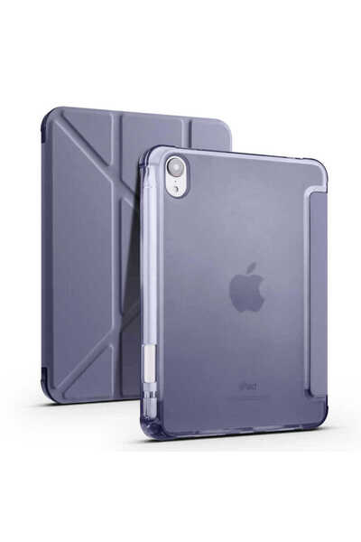 Yesnıce İpad Mini 2021 (6.nesil) 8.3"Uyumlu Kalemlikli Standlı Uyku Modlu Kat...