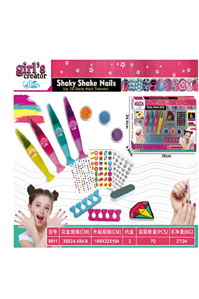 rexa مجموعة مانيكير أظافر DIY من تومبوتويز جيرلز كريتور بيوتي