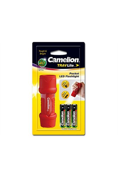 CAMELION JEWELS Camelion HP7011 Plastikowa kieszonkowa latarka LED, 1 dioda LED (High Lumens LED), 40 Lm, + 3 szt