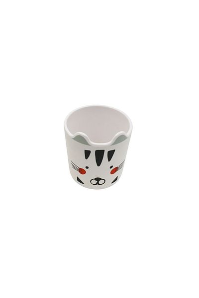 Excellent Houseware Melamine children's cup with handles, 77x90 mm, kitty design, matte finish, PDAP coating