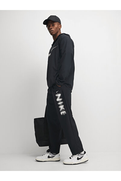Nike Dri-FIT Run Stripe Woven Pant Düz Paça Erkek Eşofman Altı